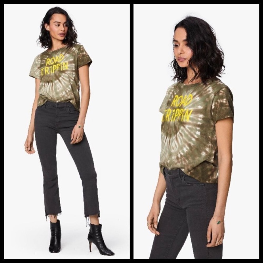 MOTHER Green Tie-Dye Road Trippin' Tee